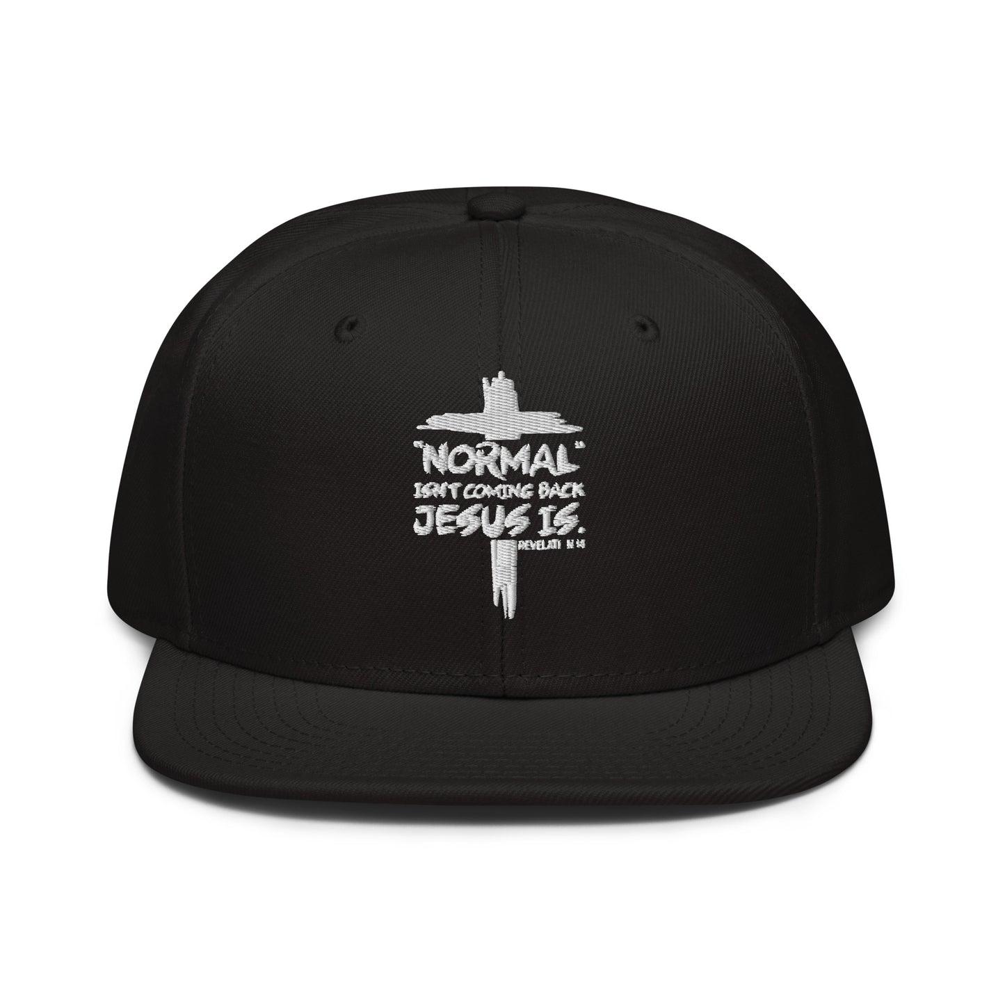 Normal Isn't Coming Back Jesus Is Adult Christian Snapback Hat