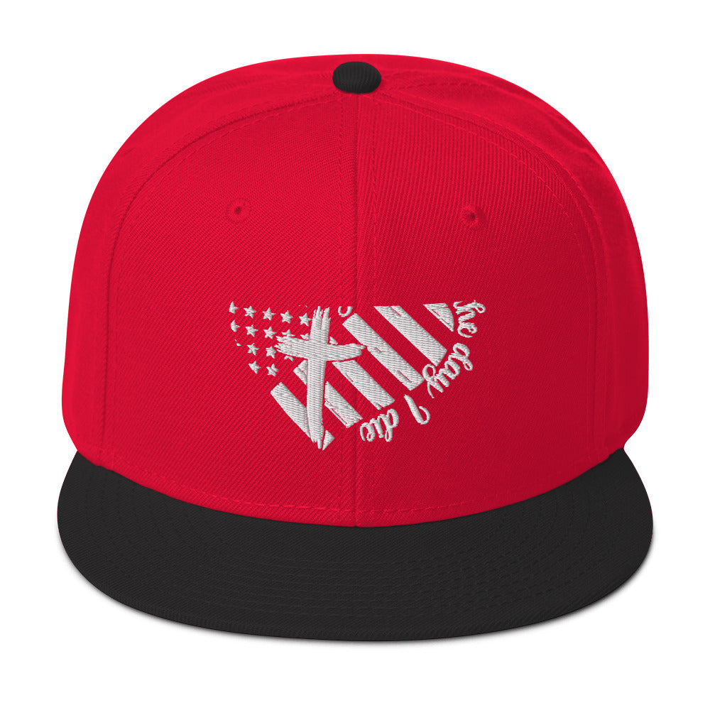 Jesus Till The Day I Die Adult Christian American Patriotic Snapback Hat