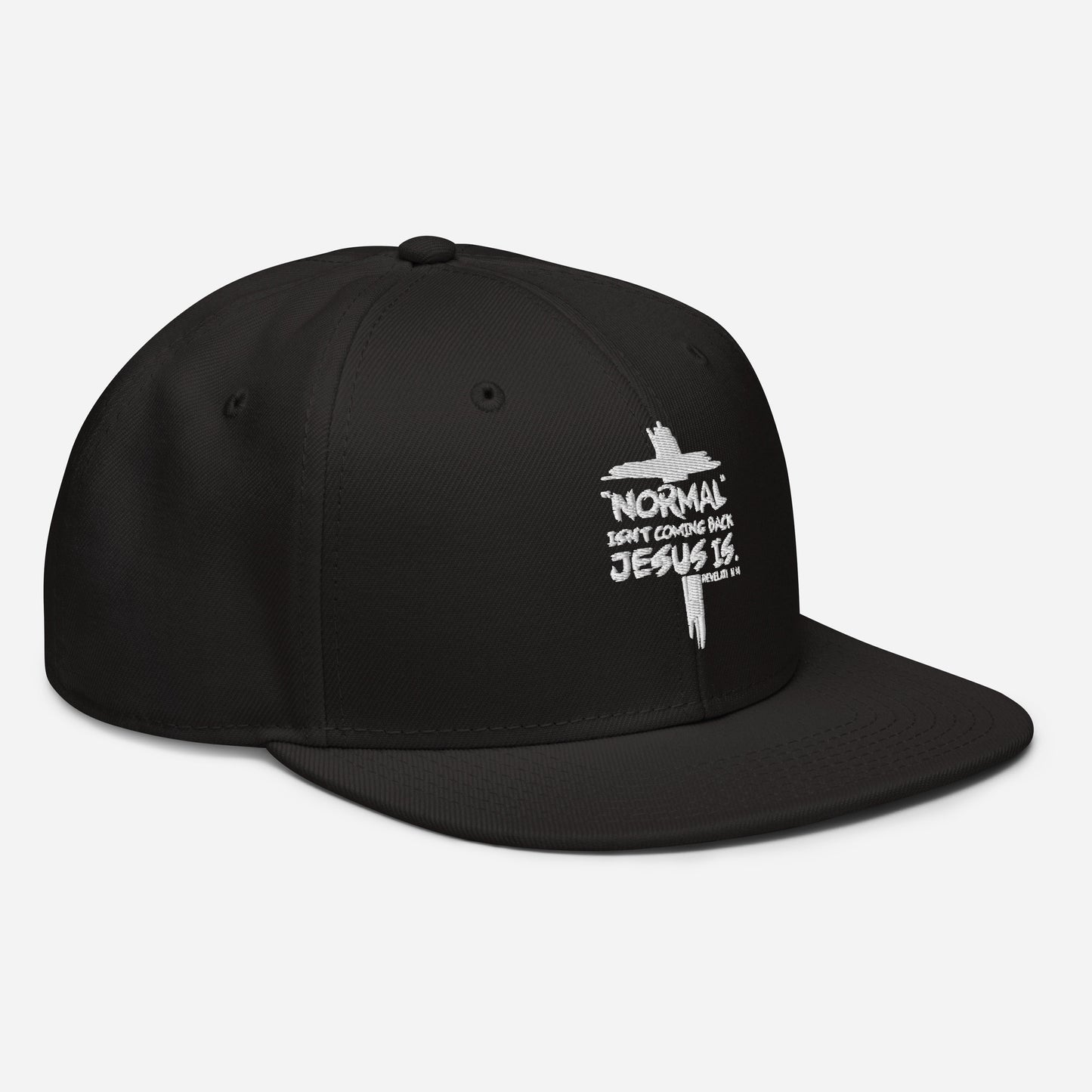 Normal Isn't Coming Back Jesus Is Adult Christian Snapback Hat