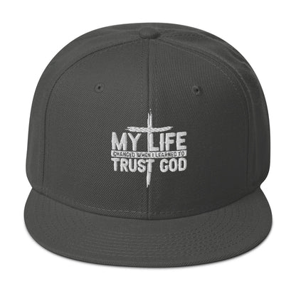 My Life Changed When I Learned To Trust  Adult Christian Snapback Hat