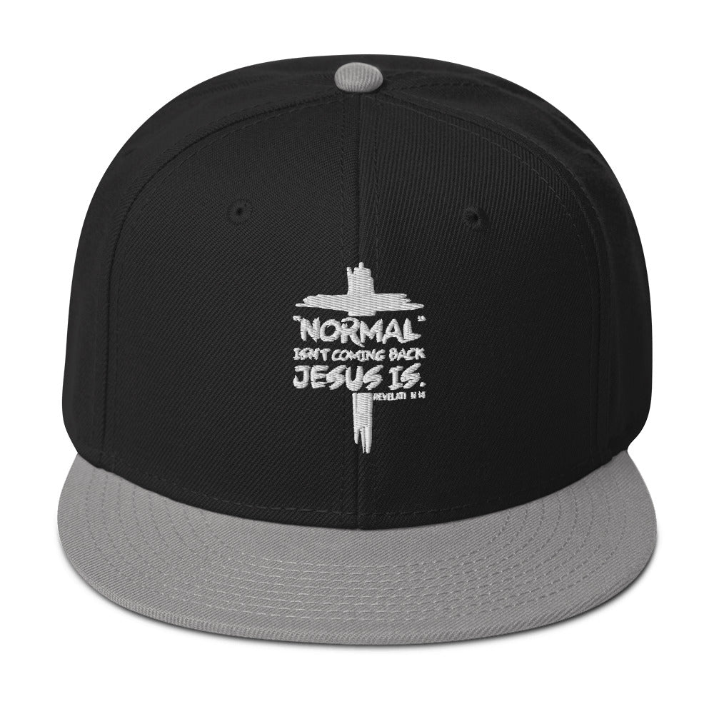 Normal Isn't Coming Back Jesus Is Adult Christian Snapback Hat