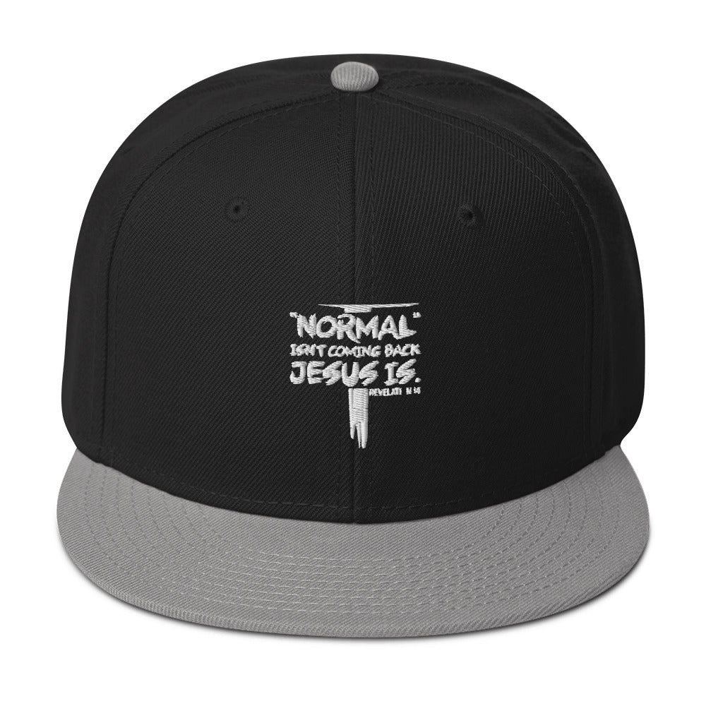 Normal Isn't Coming Back Jesus Is Adult Christian Snapback Hat