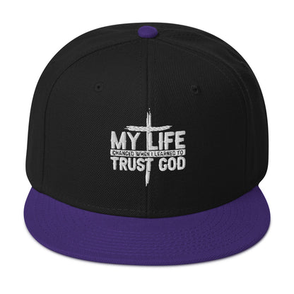 My Life Changed When I Learned To Trust  Adult Christian Snapback Hat