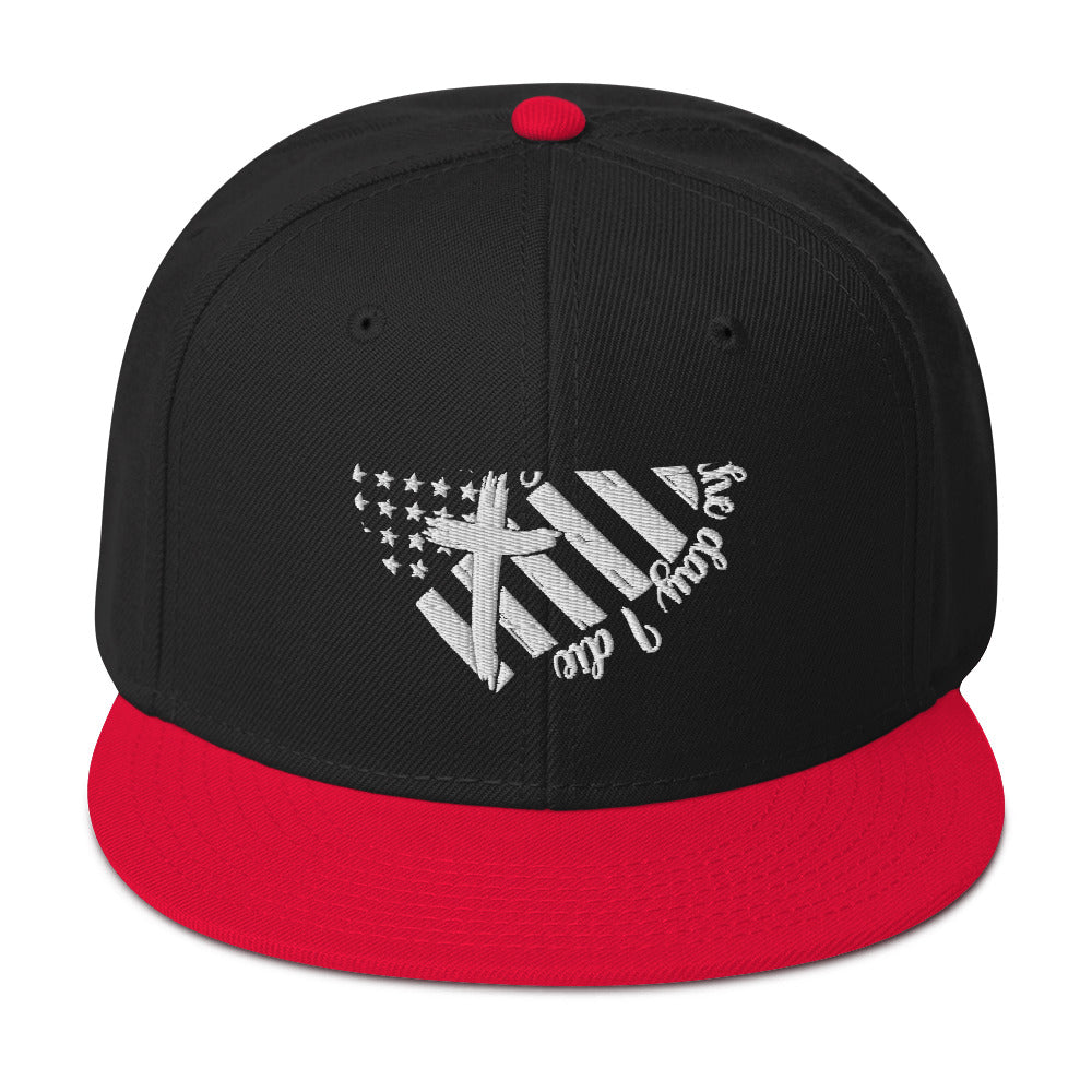 Jesus Till The Day I Die Adult Christian American Patriotic Snapback Hat