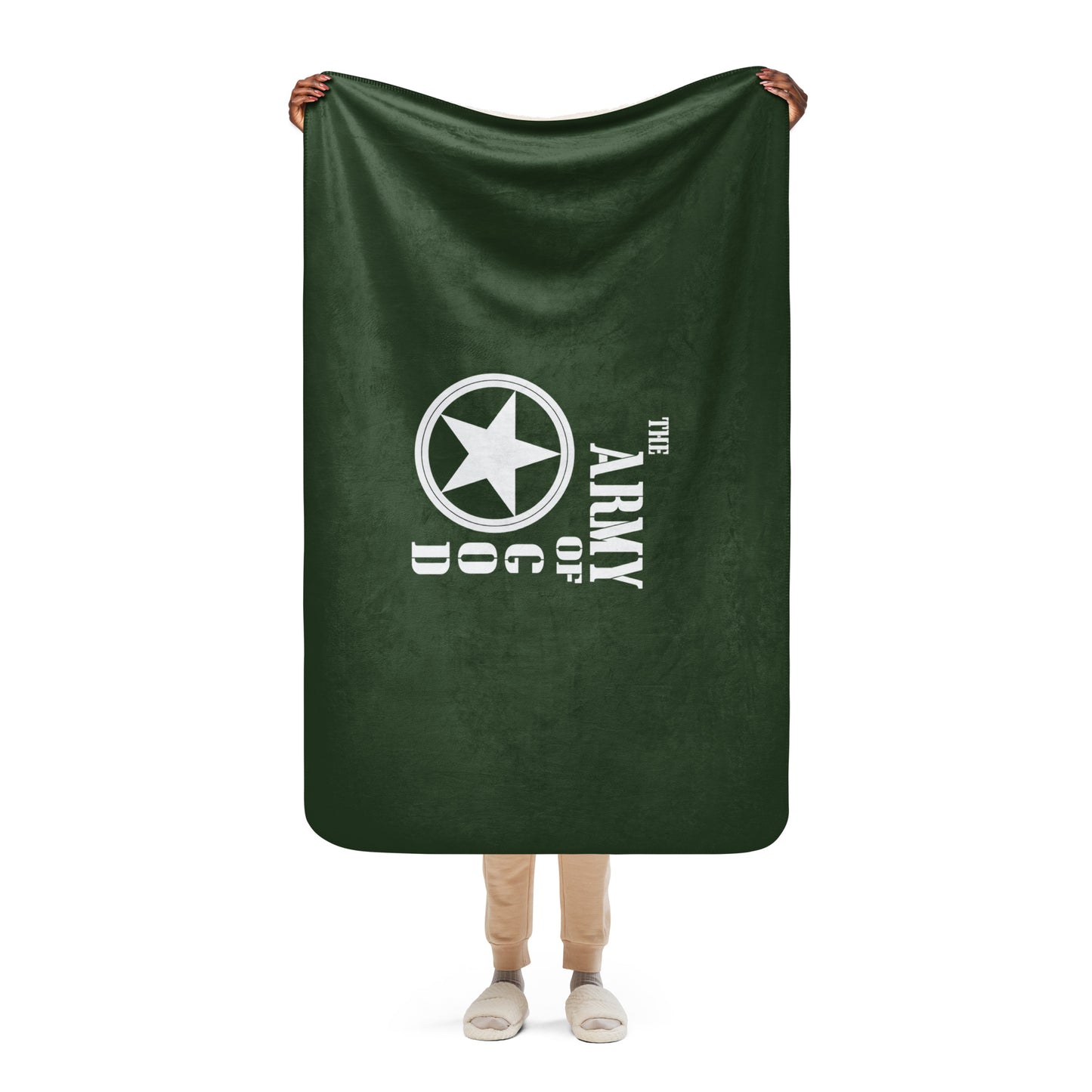 The Army Of God Christian Sherpa blanket