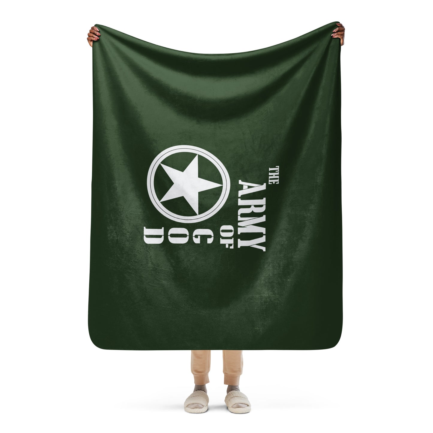 The Army Of God Christian Sherpa blanket