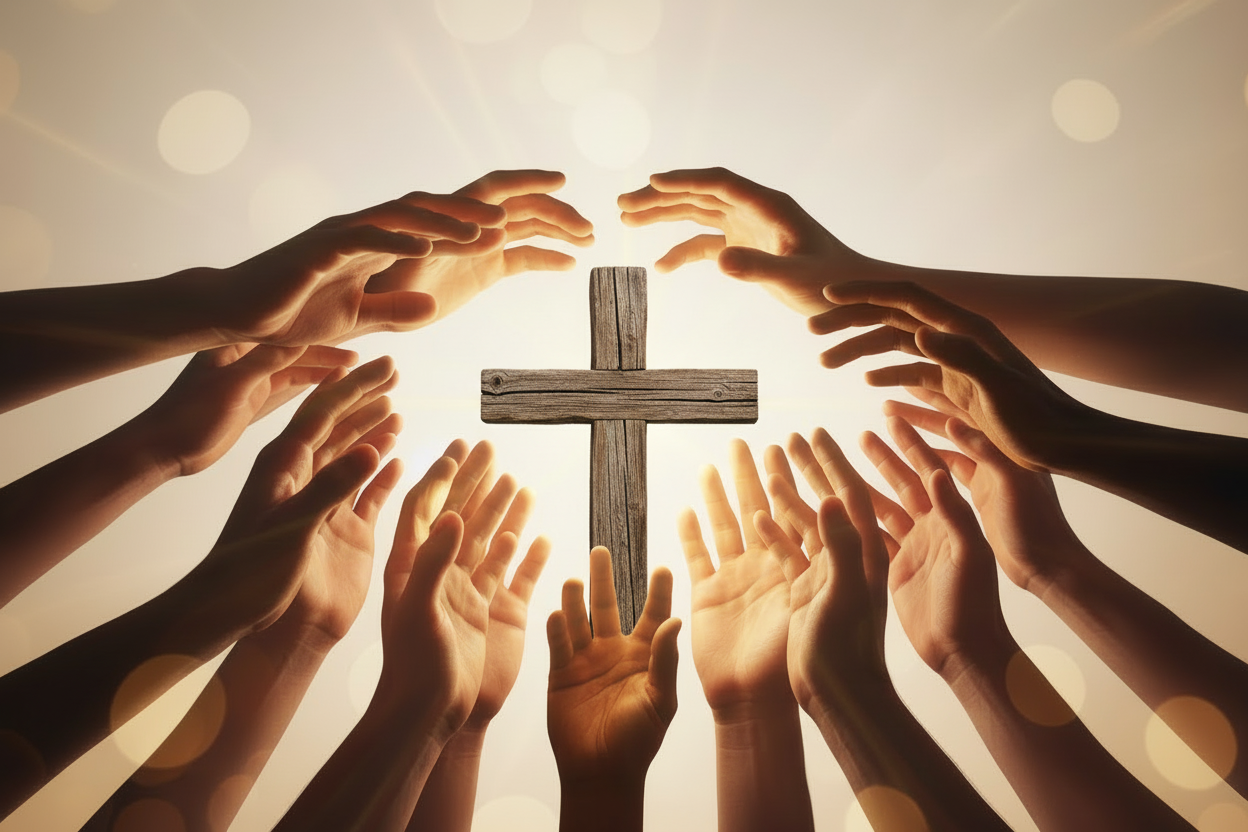 the cross looks too synthetic