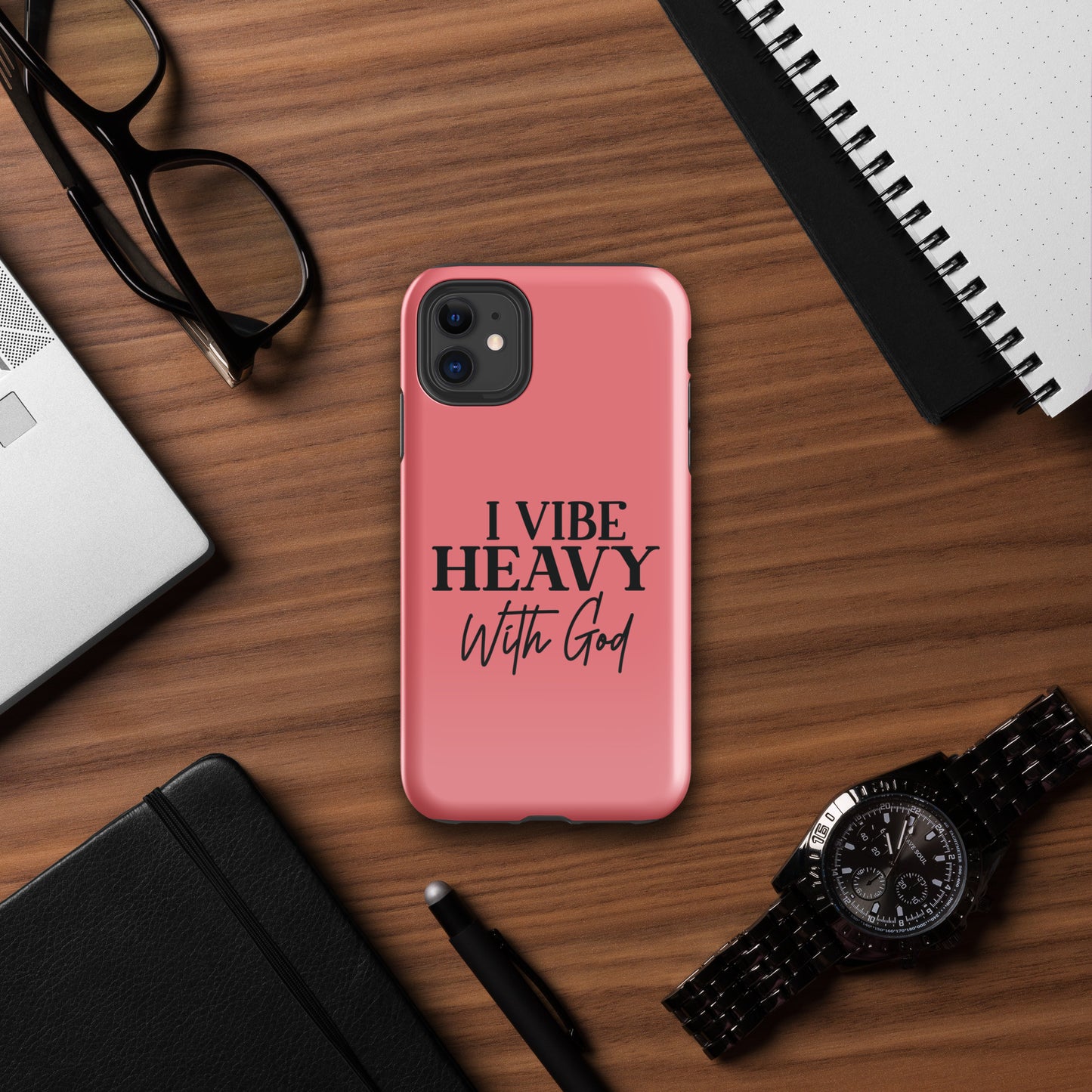 I Vibe Heavy With God Christian Tough Phone Case for iPhone®