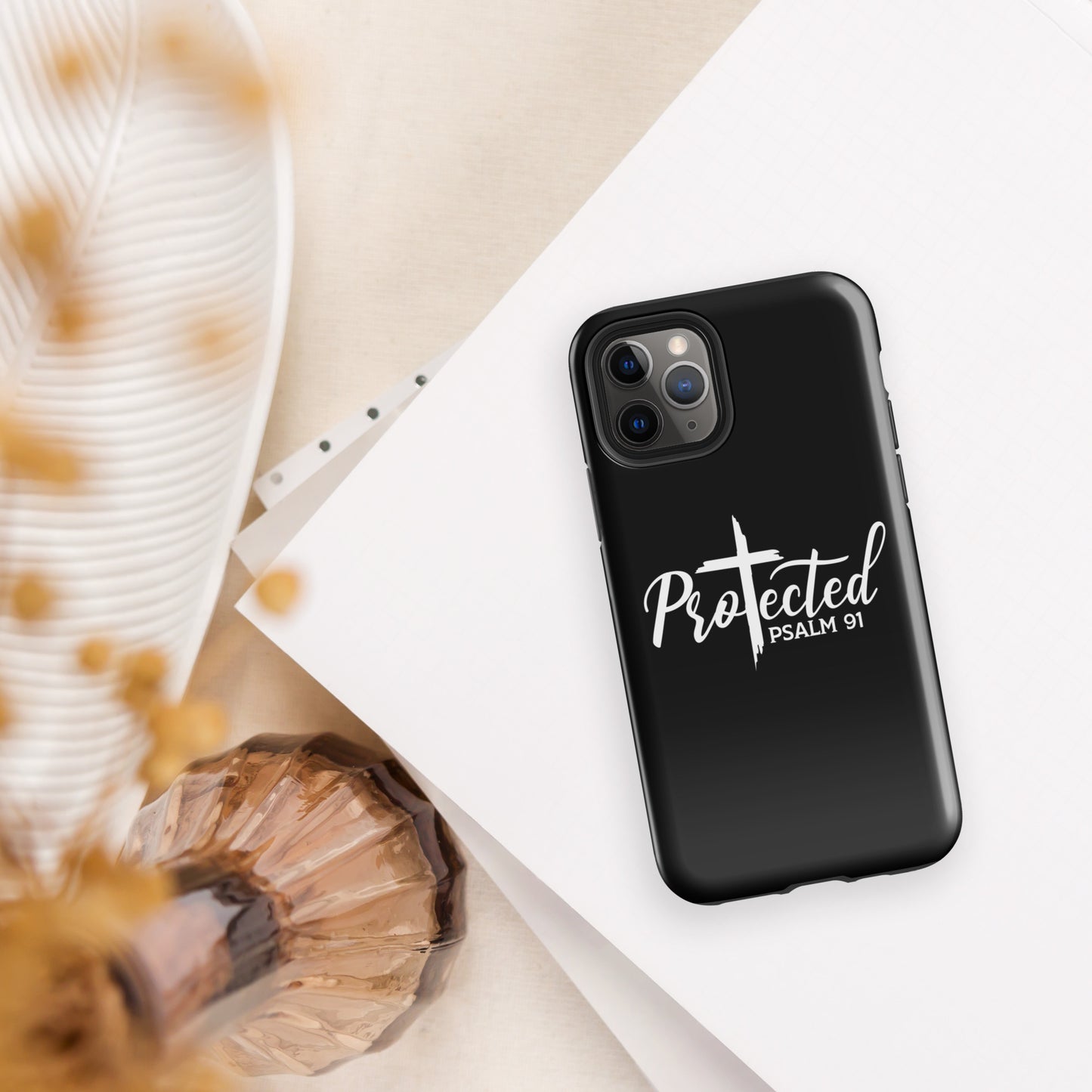 Psalm 91 Protected Christian Tough Phone Case for iPhone®