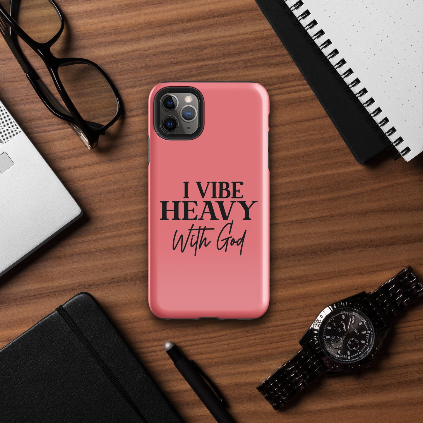 I Vibe Heavy With God Christian Tough Phone Case for iPhone®