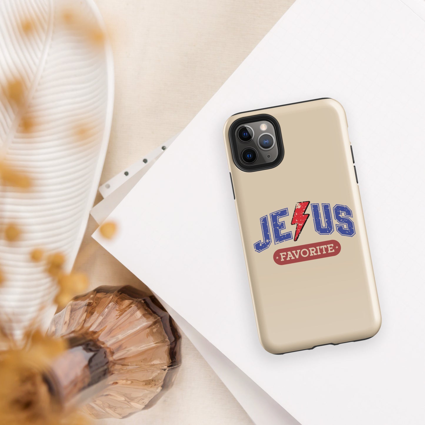His Favorite Christian Tough Phone Case for iPhone® - ClaimedbyGodDesigns