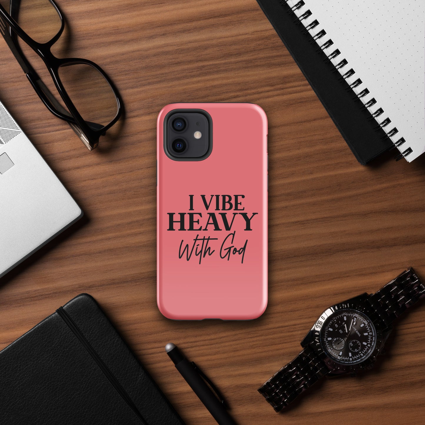 I Vibe Heavy With God Christian Tough Phone Case for iPhone®