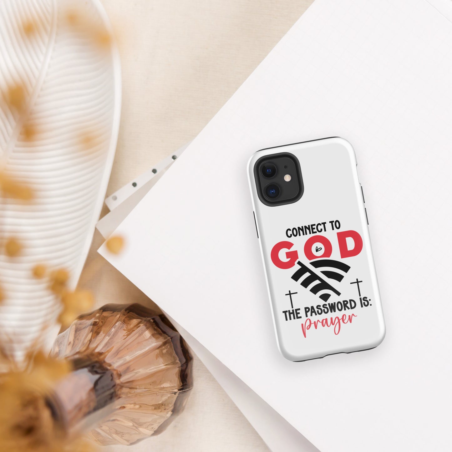 The Password Is Prayer Christian Tough Phone Case for iPhone® - ClaimedbyGodDesigns