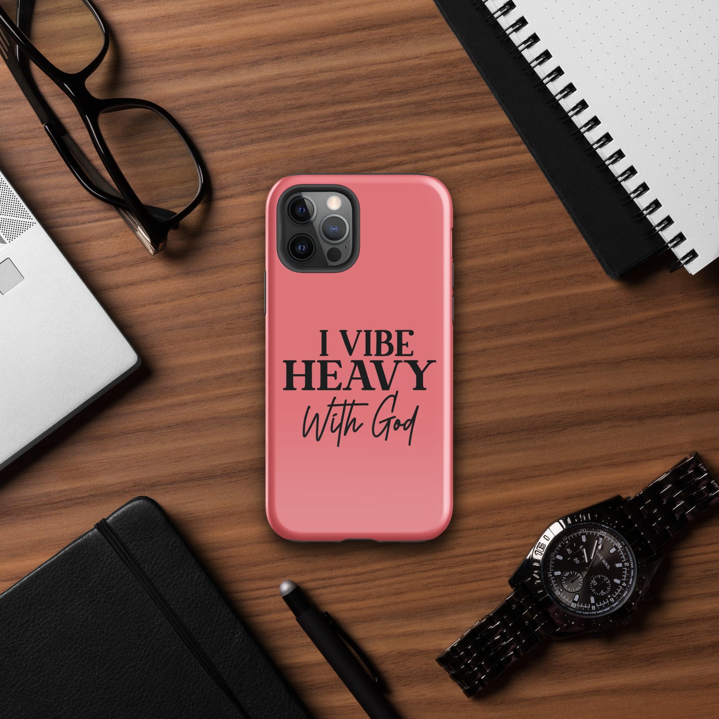 I Vibe Heavy With God Christian Tough Phone Case for iPhone®