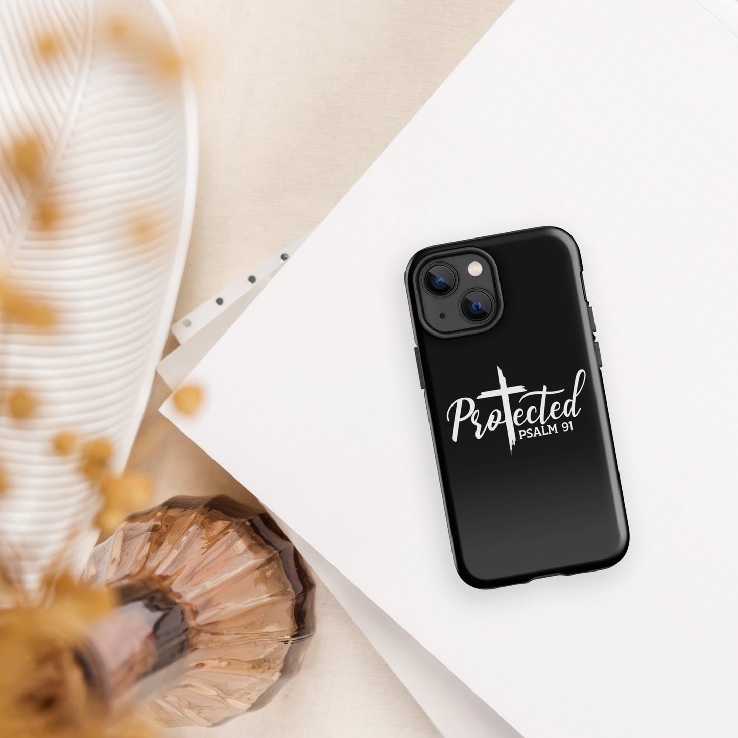 Psalm 91 Protected Christian Tough Phone Case for iPhone®