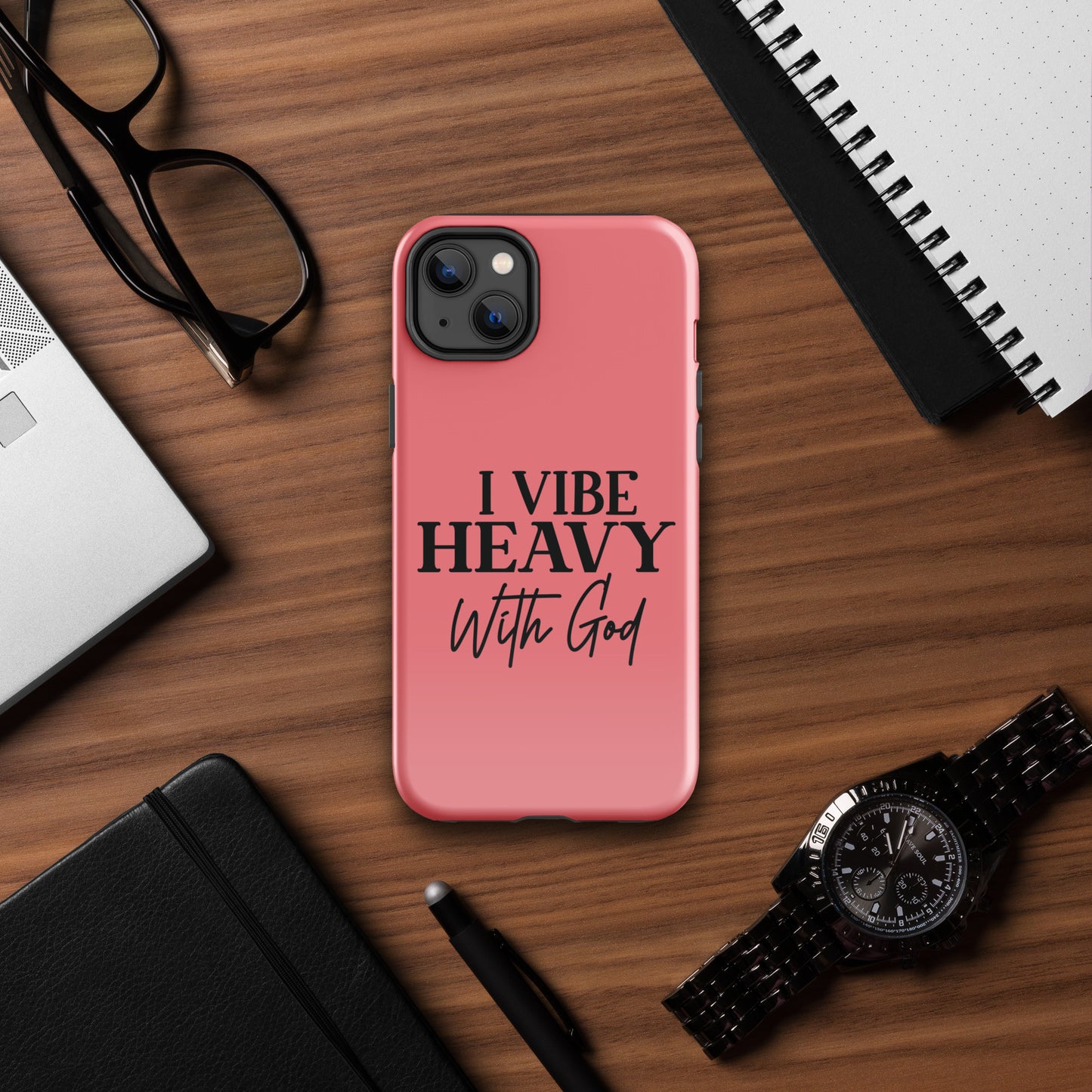 I Vibe Heavy With God Christian Tough Phone Case for iPhone®