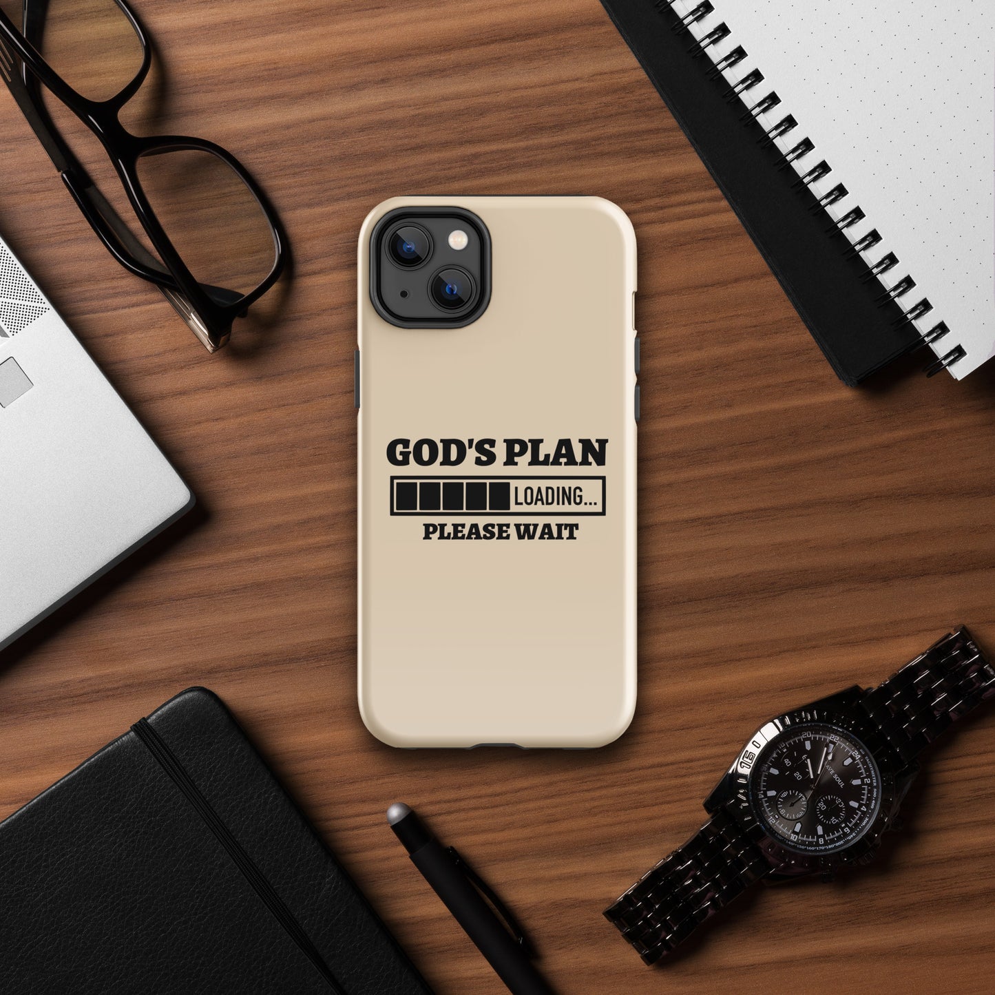 God's Plan Loading Christian Tough Phone Case for iPhone®