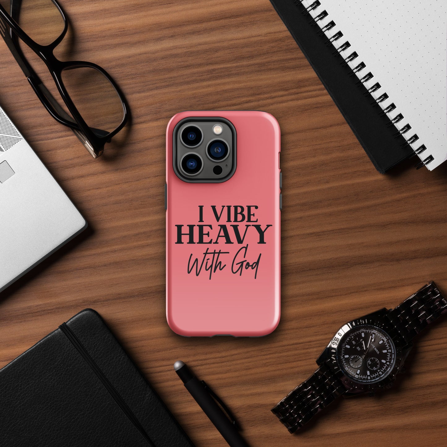 I Vibe Heavy With God Christian Tough Phone Case for iPhone®