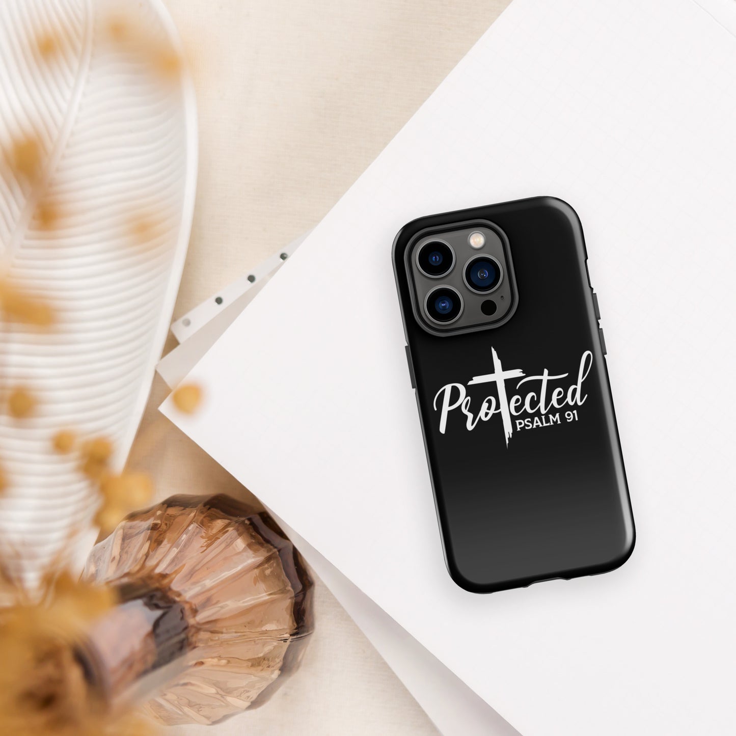 Psalm 91 Protected Christian Tough Phone Case for iPhone®