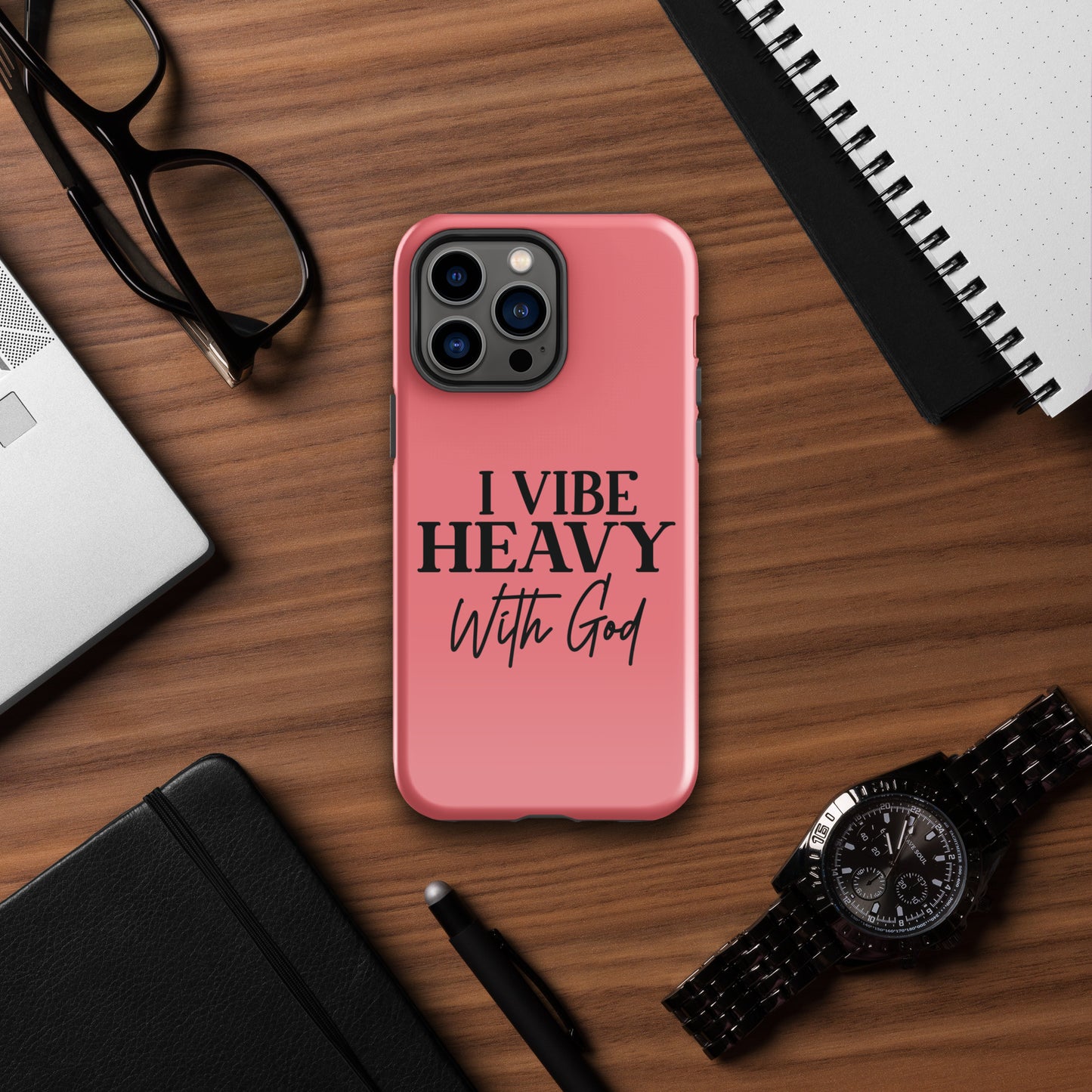 I Vibe Heavy With God Christian Tough Phone Case for iPhone®