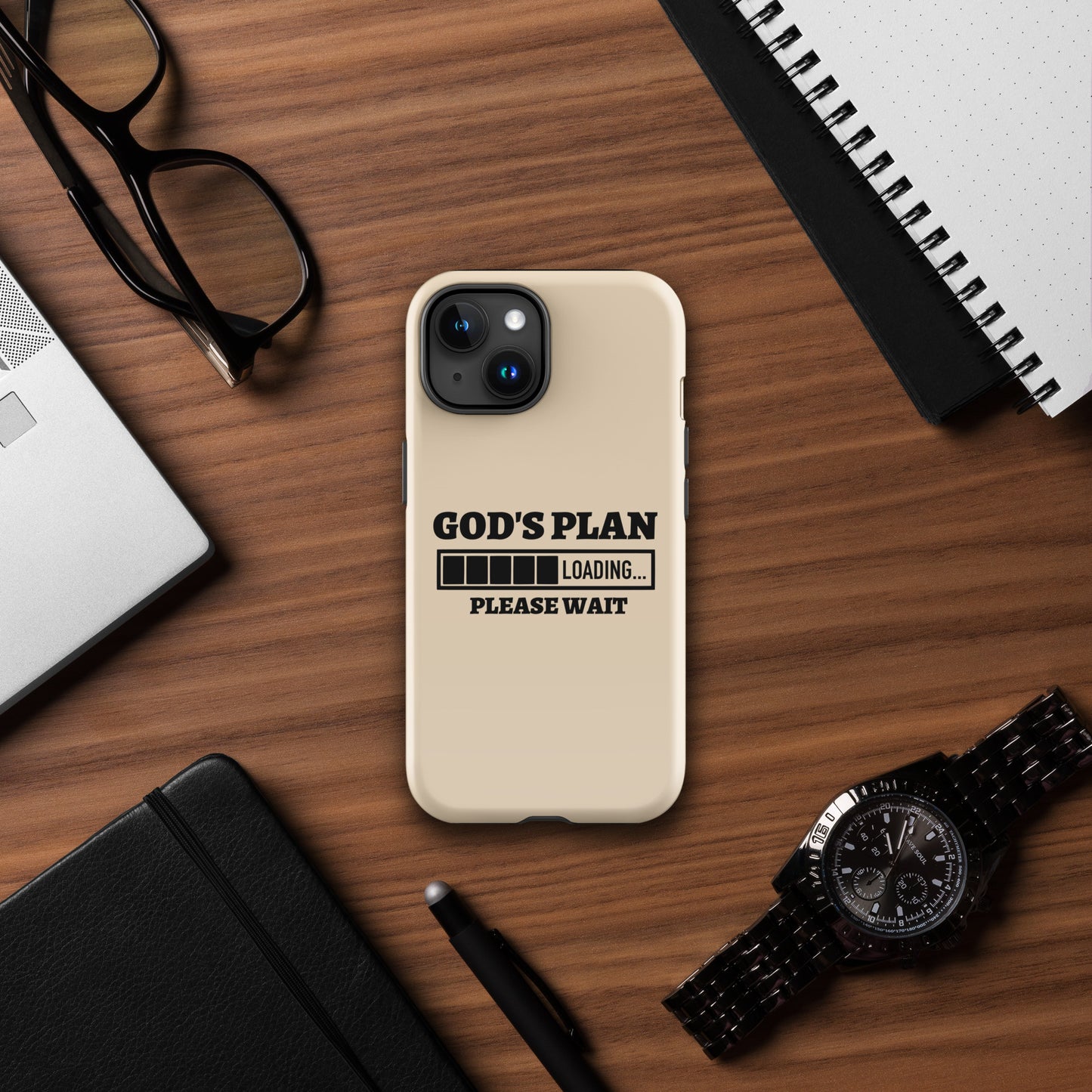 God's Plan Loading Christian Tough Phone Case for iPhone®