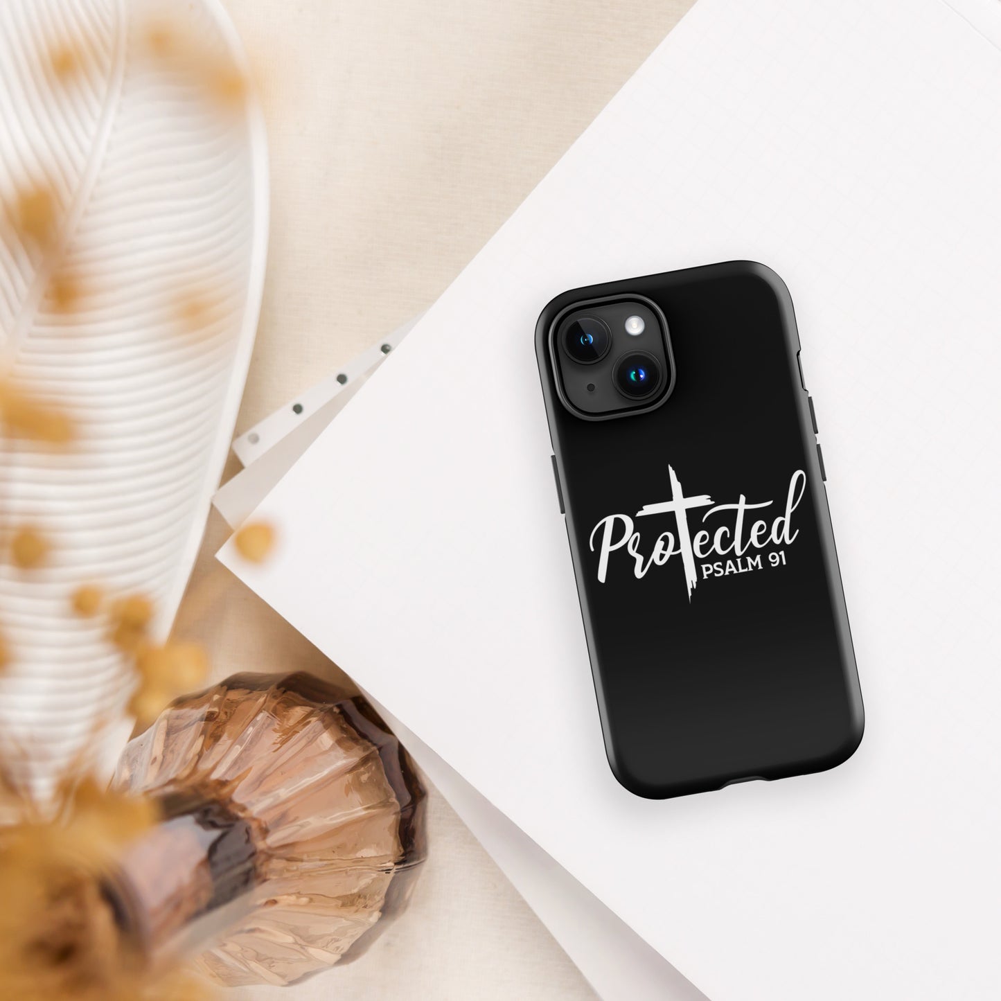 Psalm 91 Protected Christian Tough Phone Case for iPhone®