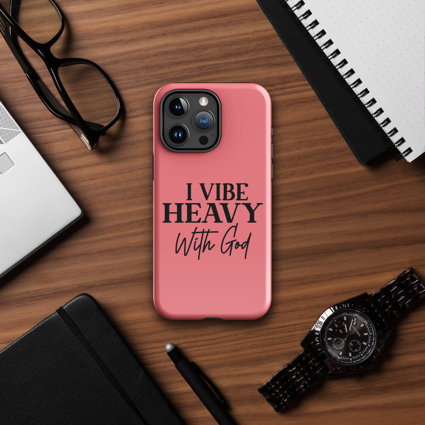 I Vibe Heavy With God Christian Tough Phone Case for iPhone®