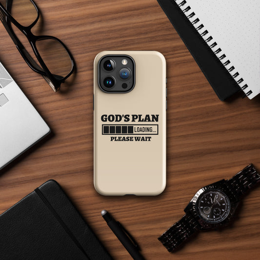 God's Plan Loading Christian Tough Phone Case for iPhone®