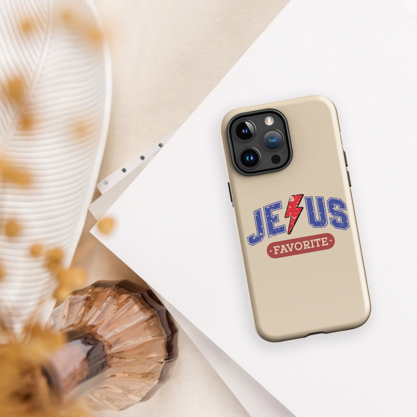 His Favorite Christian Tough Phone Case for iPhone® - ClaimedbyGodDesigns