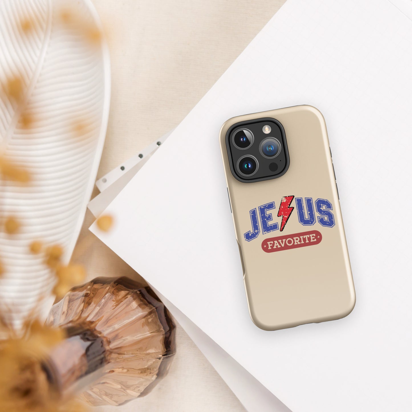 His Favorite Christian Tough Phone Case for iPhone® - ClaimedbyGodDesigns