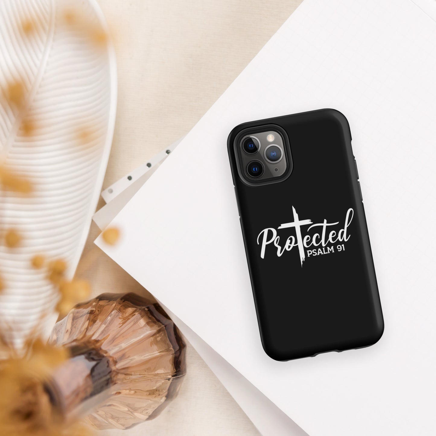 Psalm 91 Protected Christian Tough Phone Case for iPhone®