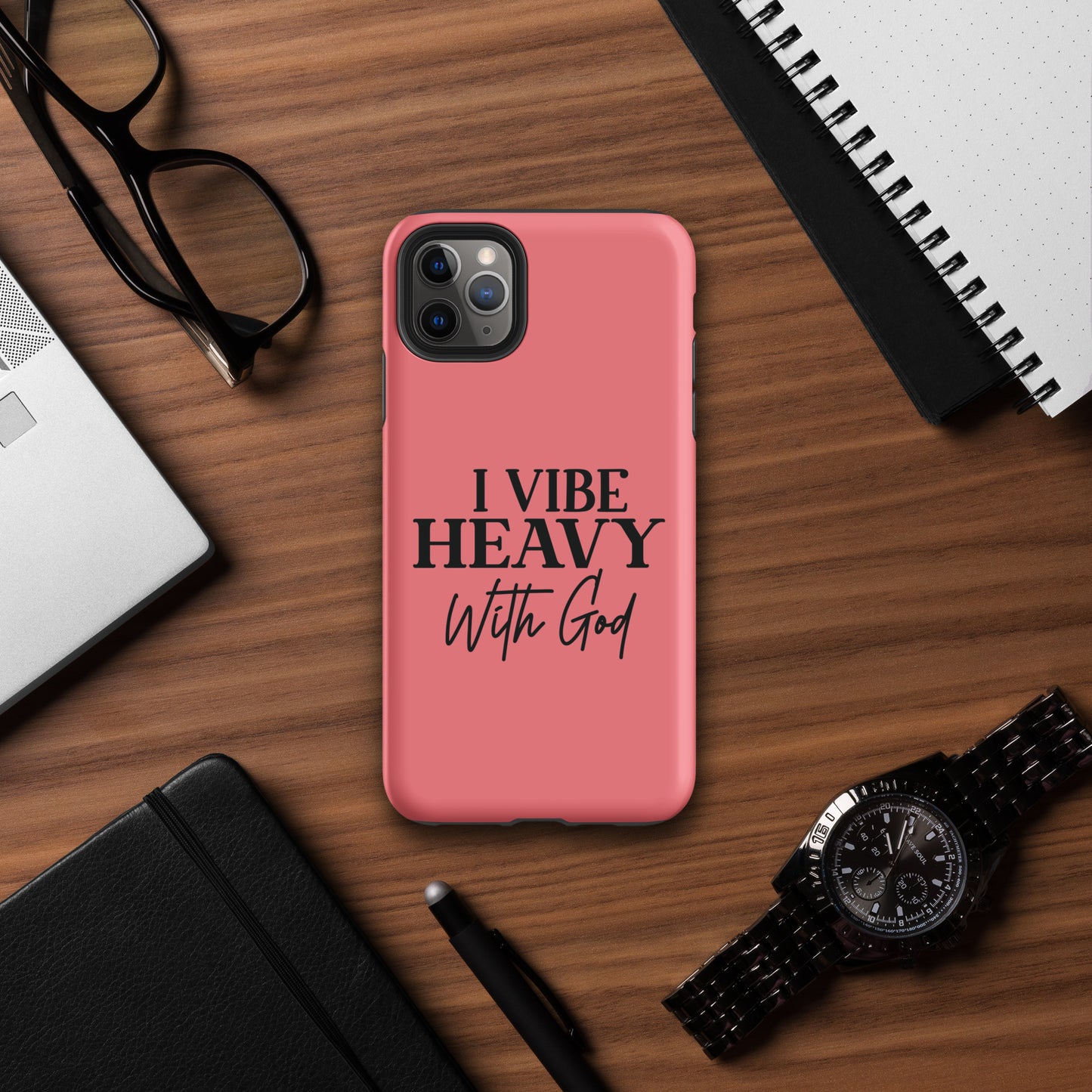 I Vibe Heavy With God Christian Tough Phone Case for iPhone®