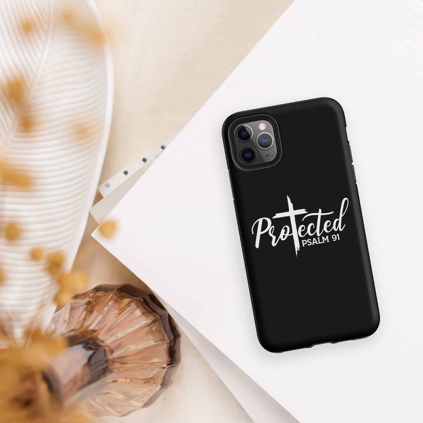 Psalm 91 Protected Christian Tough Phone Case for iPhone®