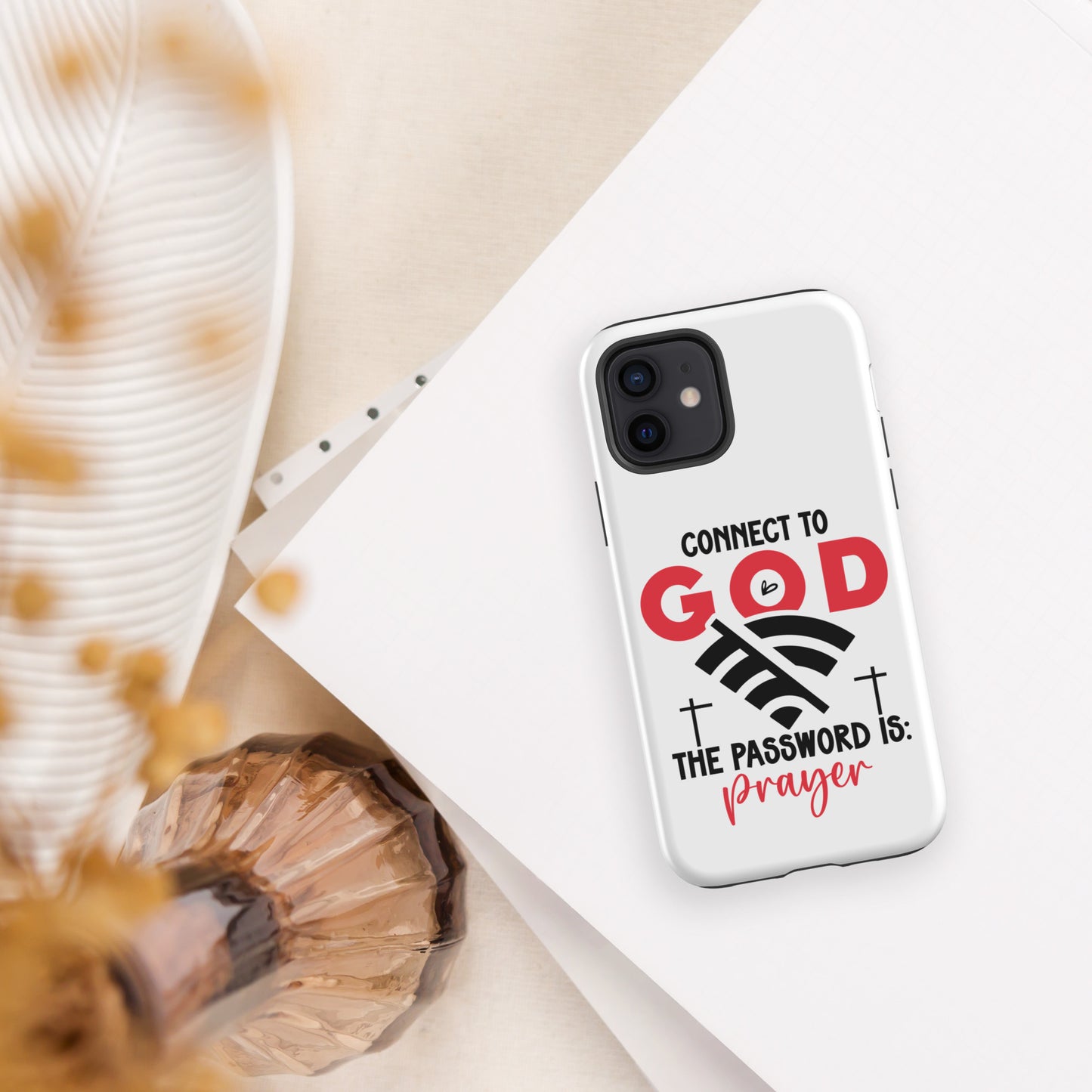 The Password Is Prayer Christian Tough Phone Case for iPhone® - ClaimedbyGodDesigns