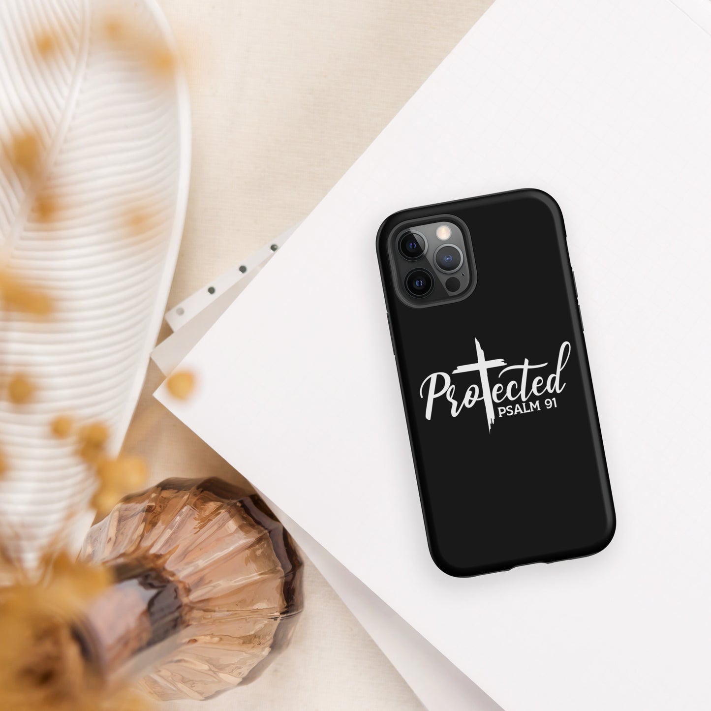 Psalm 91 Protected Christian Tough Phone Case for iPhone®