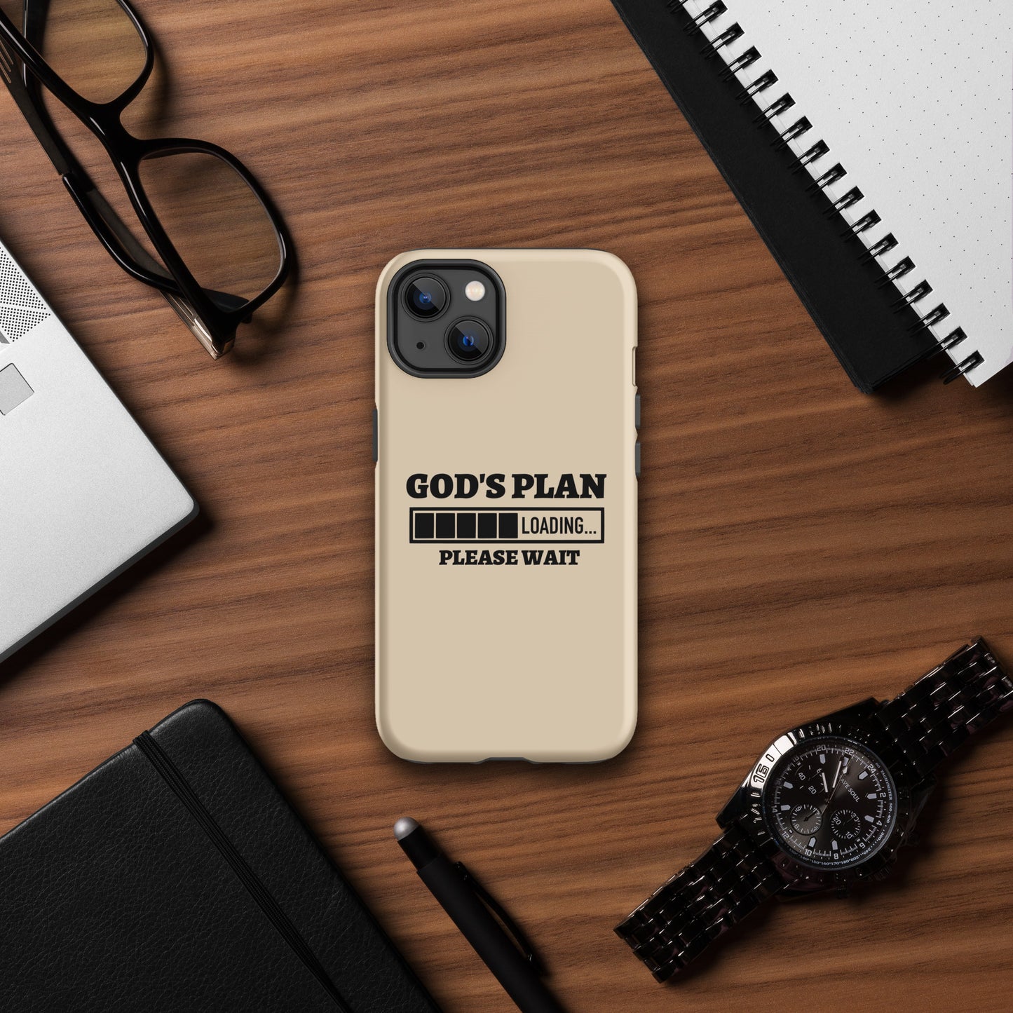 God's Plan Loading Christian Tough Phone Case for iPhone®