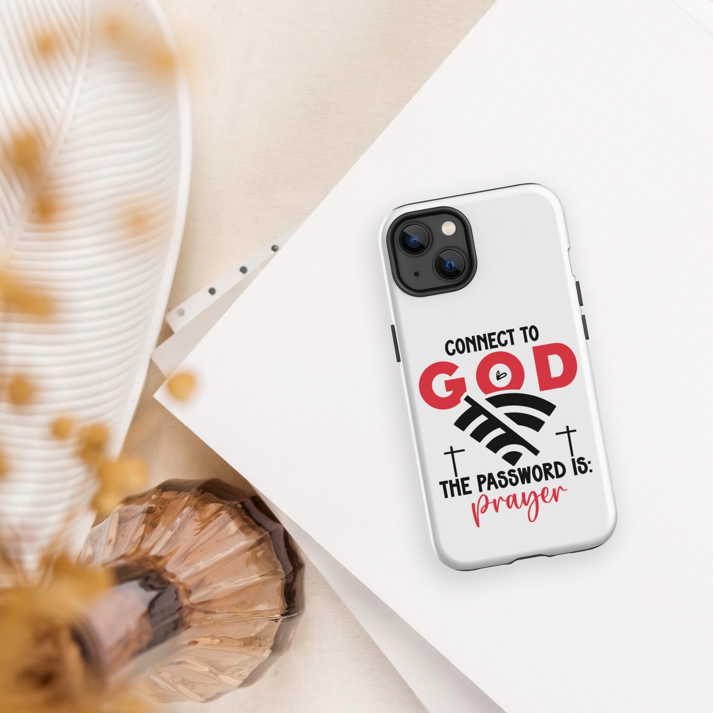 The Password Is Prayer Christian Tough Phone Case for iPhone® - ClaimedbyGodDesigns
