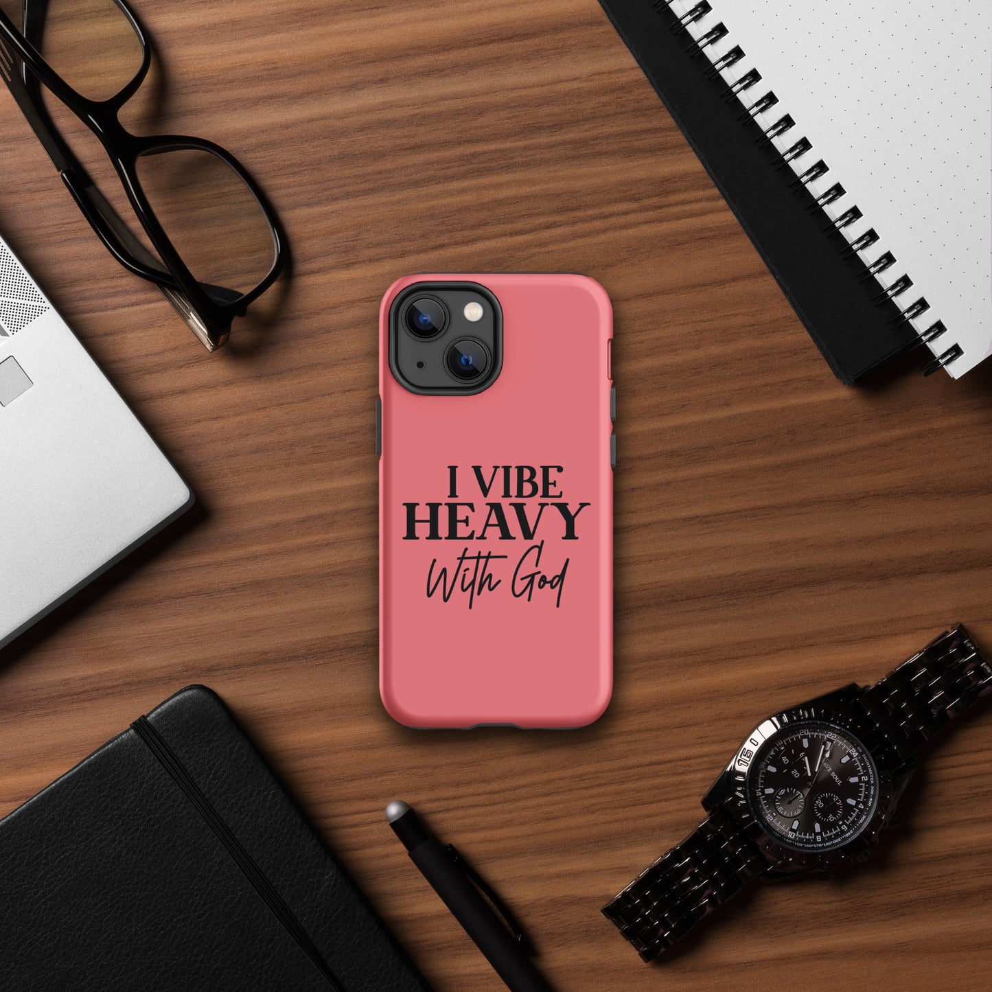 I Vibe Heavy With God Christian Tough Phone Case for iPhone®