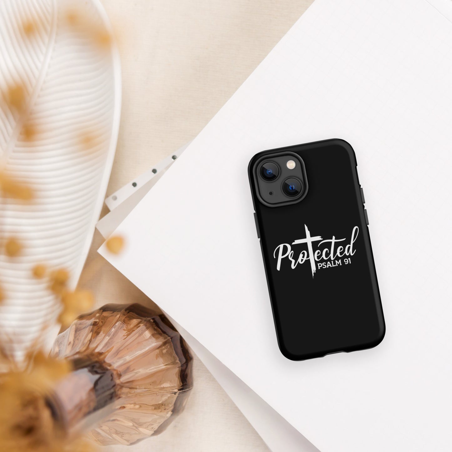 Psalm 91 Protected Christian Tough Phone Case for iPhone®