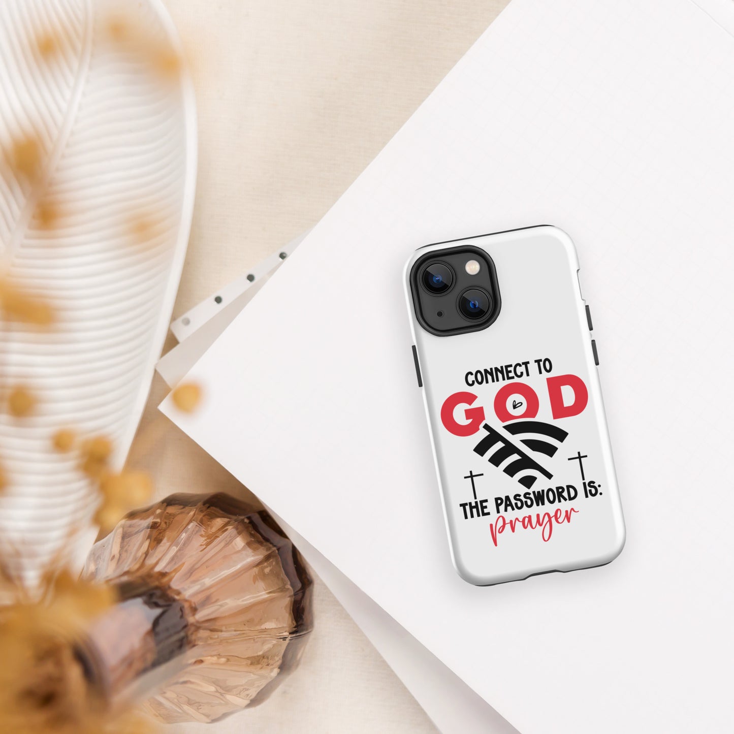 The Password Is Prayer Christian Tough Phone Case for iPhone® - ClaimedbyGodDesigns