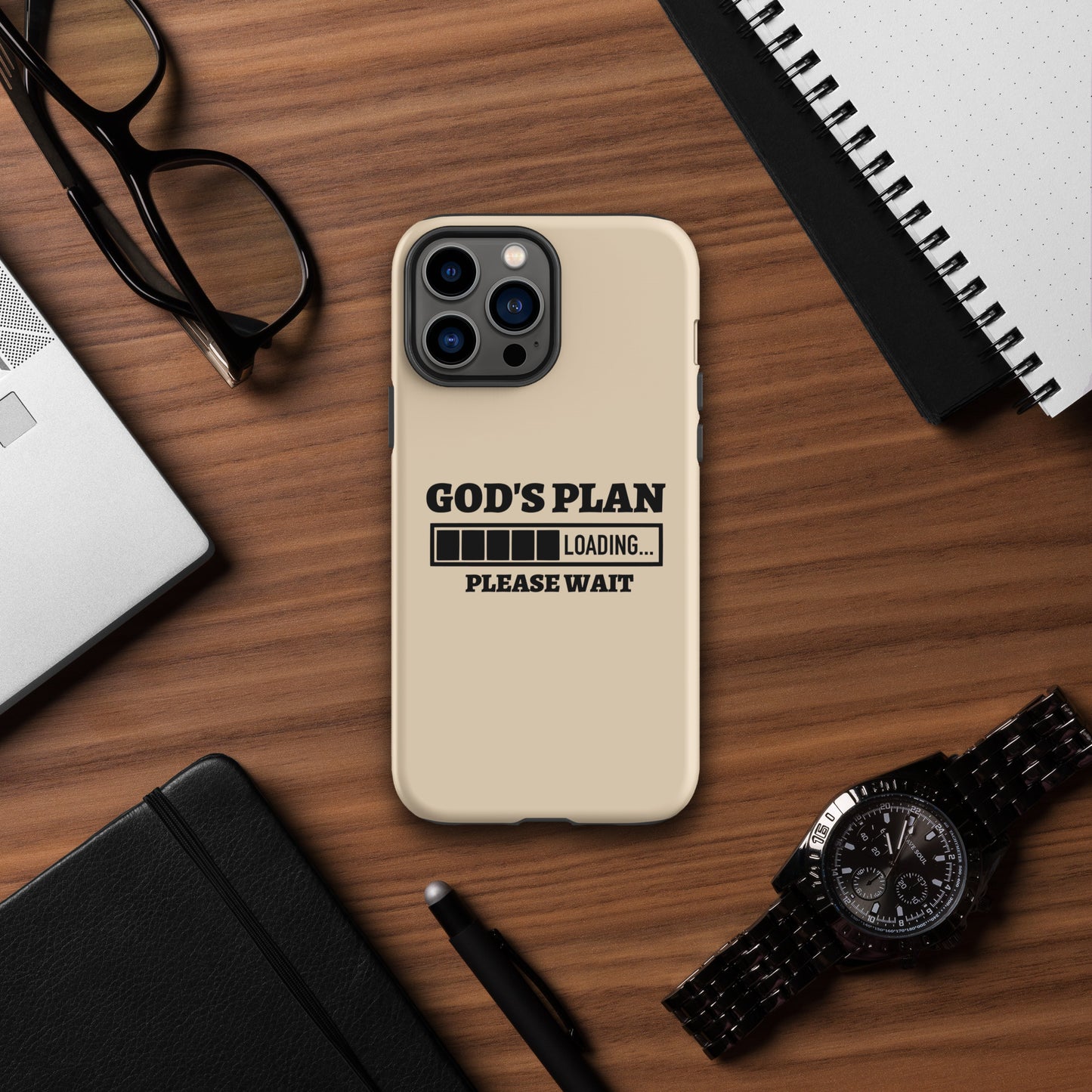 God's Plan Loading Christian Tough Phone Case for iPhone®