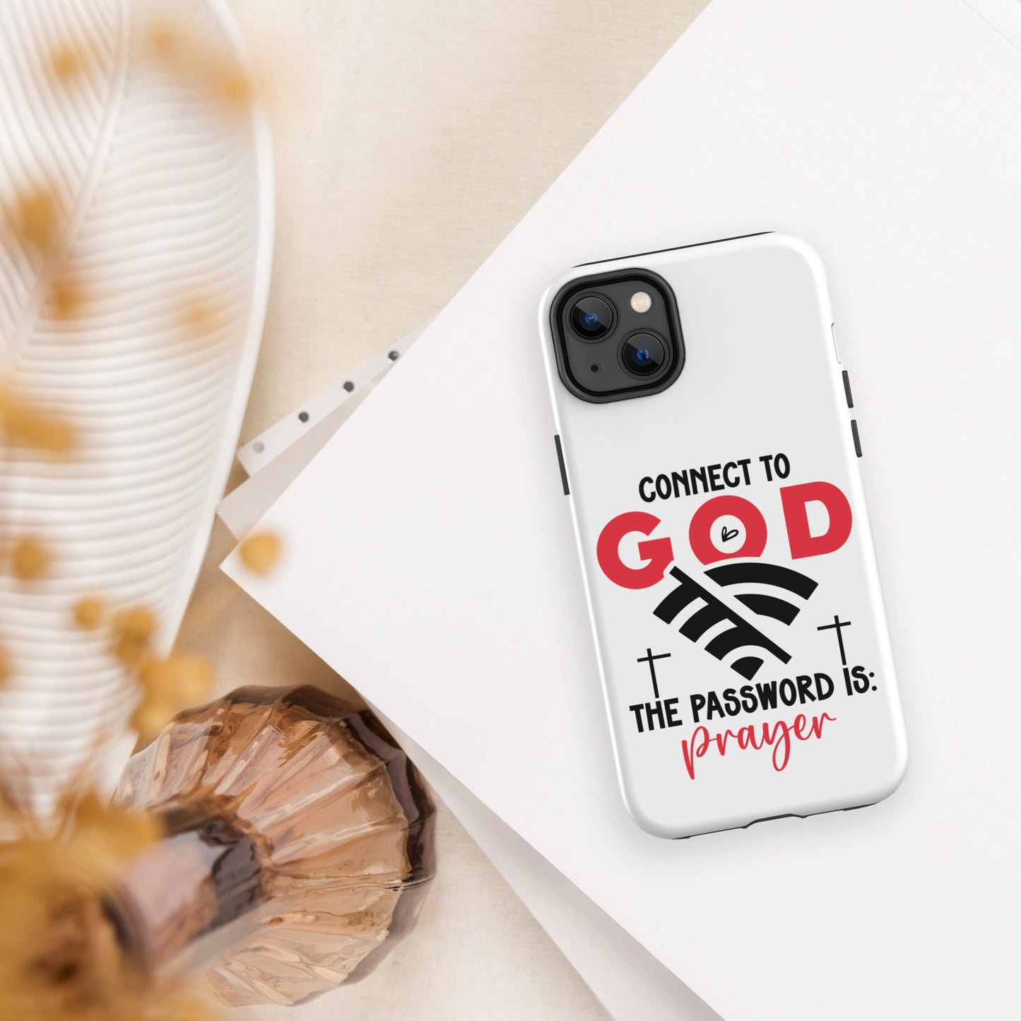 The Password Is Prayer Christian Tough Phone Case for iPhone® - ClaimedbyGodDesigns