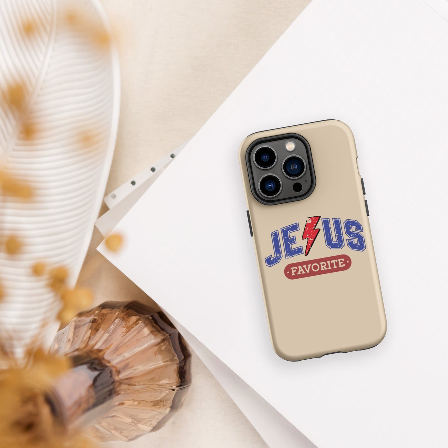 His Favorite Christian Tough Phone Case for iPhone® - ClaimedbyGodDesigns