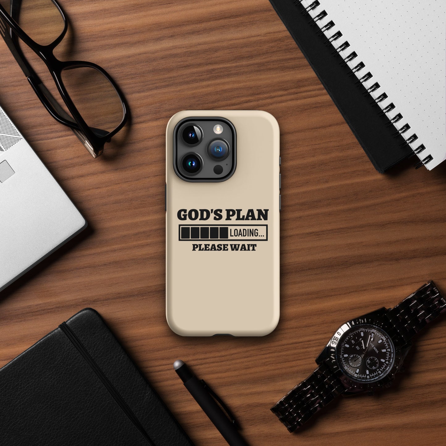 God's Plan Loading Christian Tough Phone Case for iPhone®