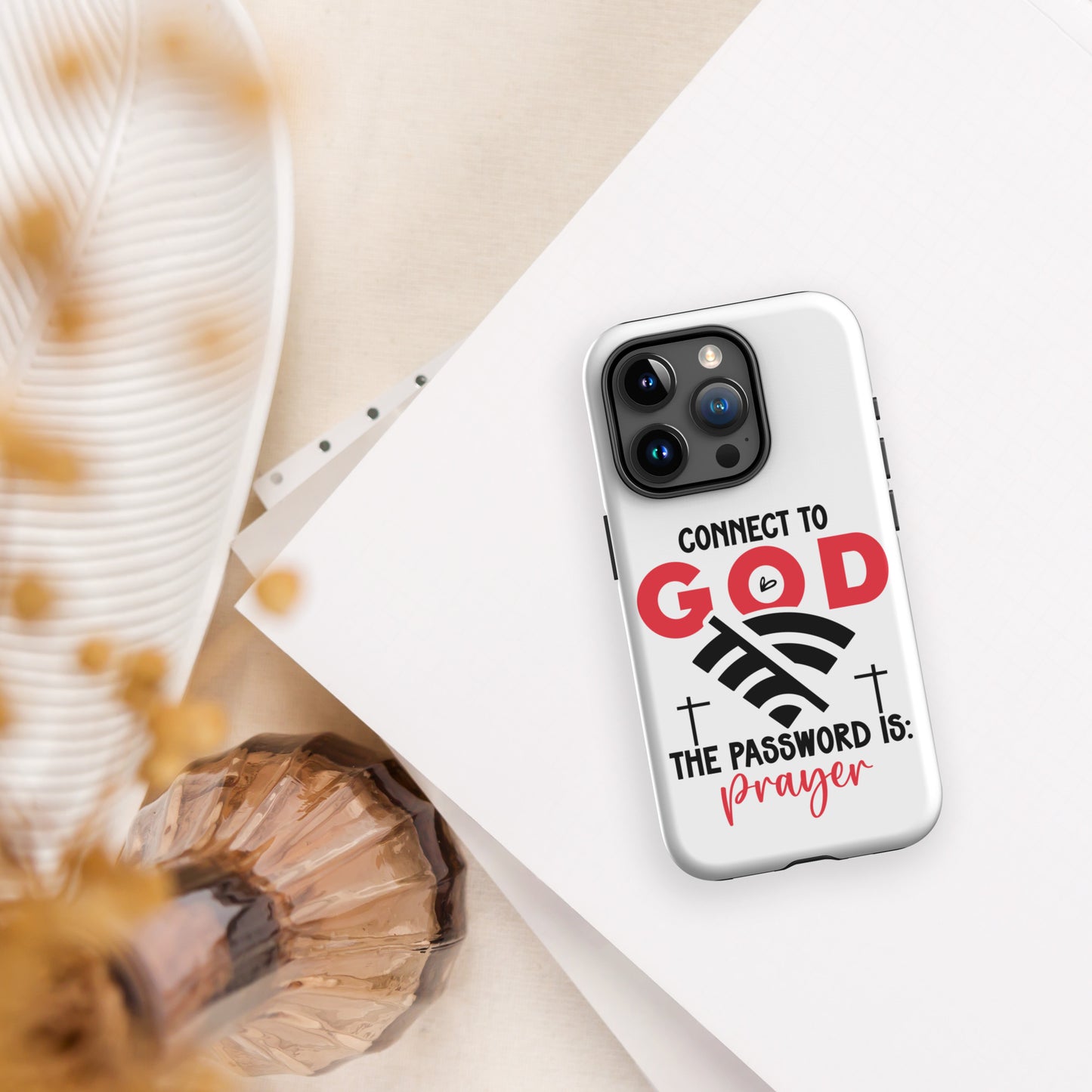 The Password Is Prayer Christian Tough Phone Case for iPhone® - ClaimedbyGodDesigns