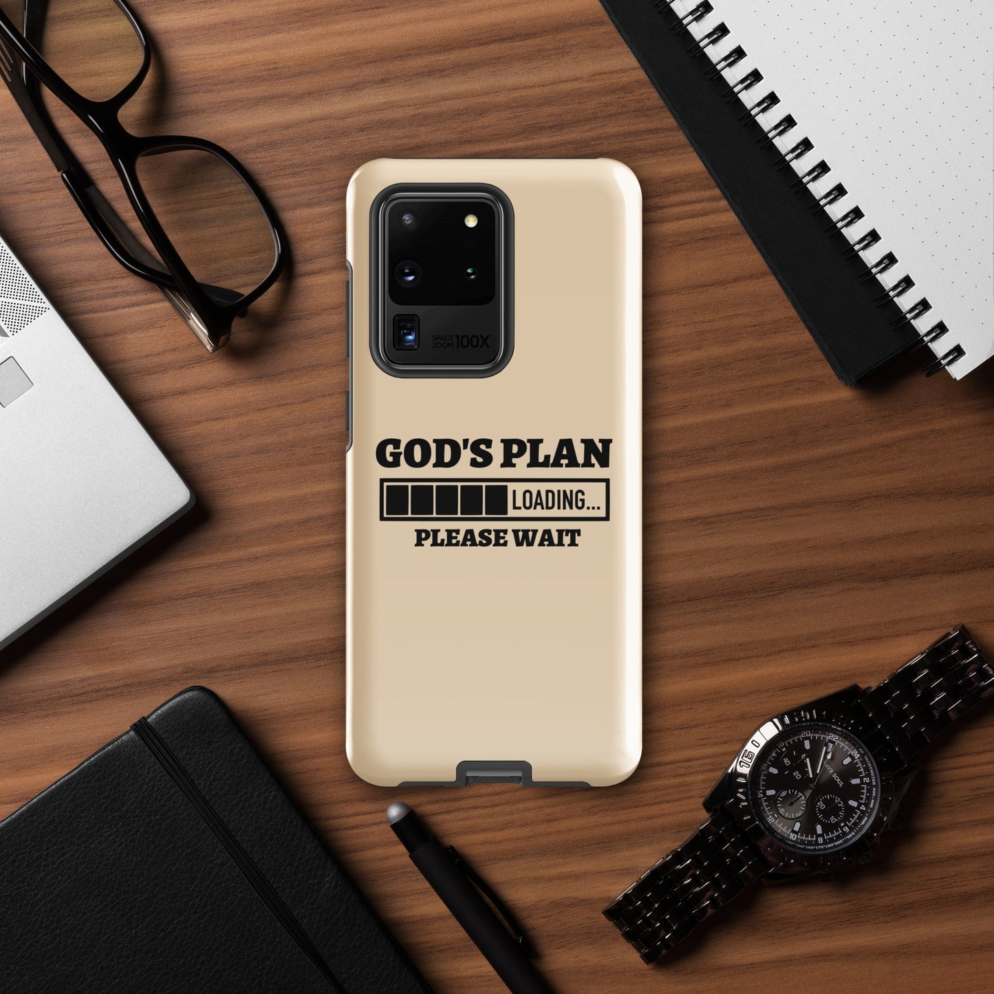 God's Plan Loading Christian Tough Phone case for Samsung®