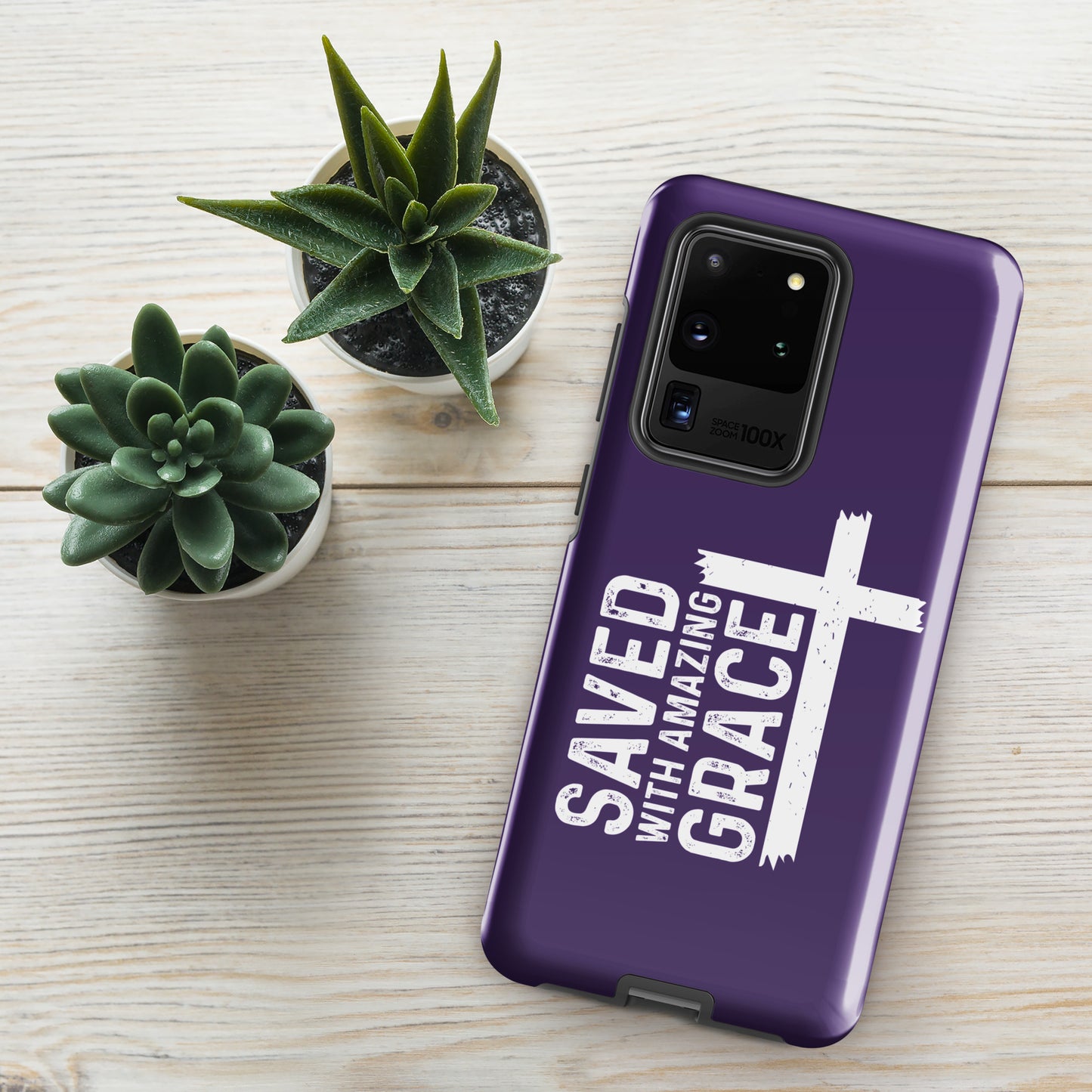 Saved With Amazing Grace Christian Tough Phone case for Samsung®