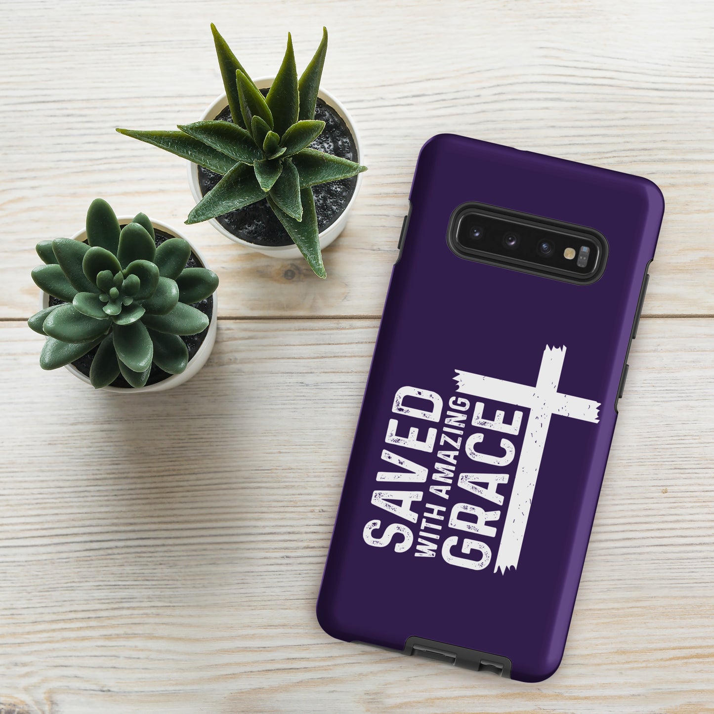 Saved With Amazing Grace Christian Tough Phone case for Samsung®