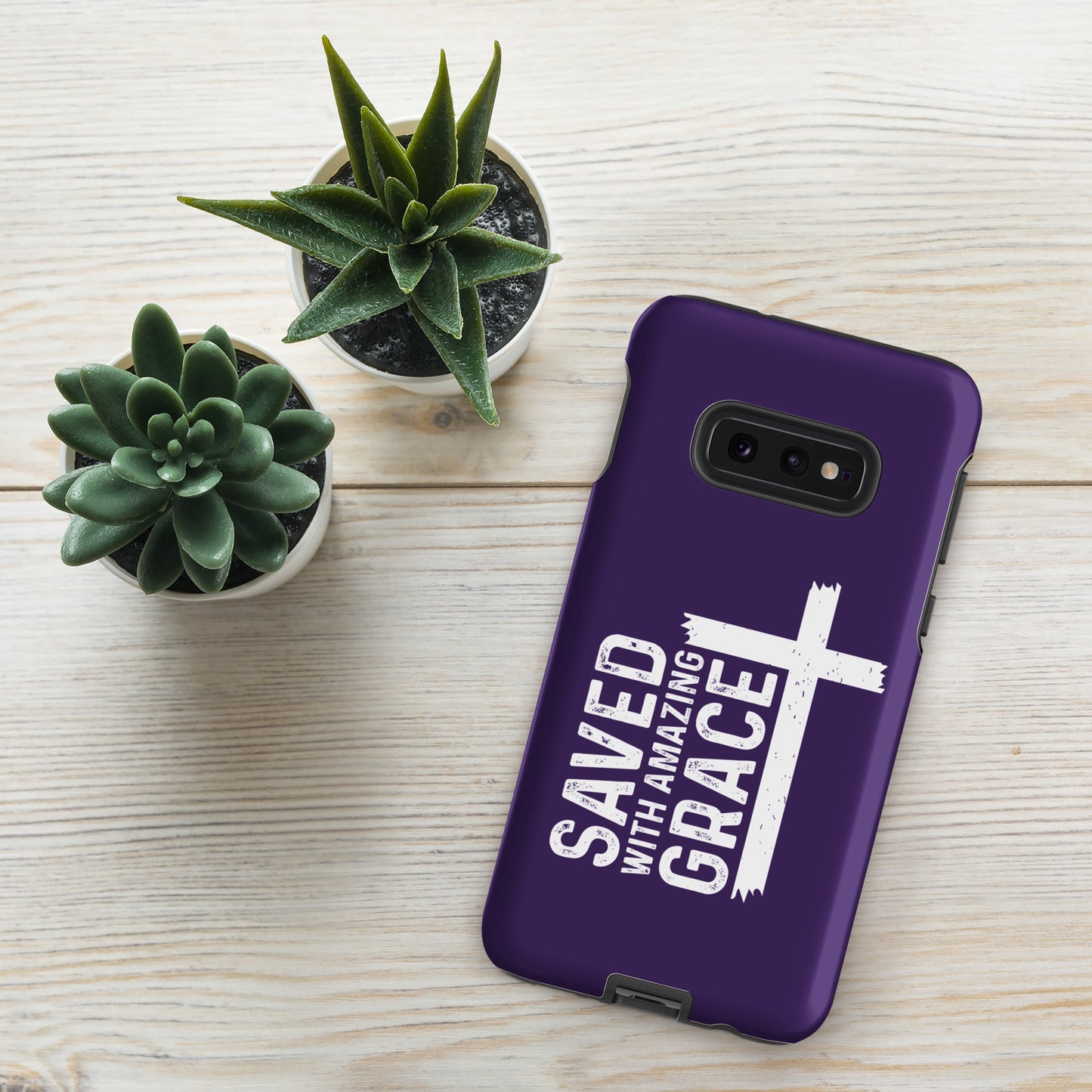 Saved With Amazing Grace Christian Tough Phone case for Samsung®