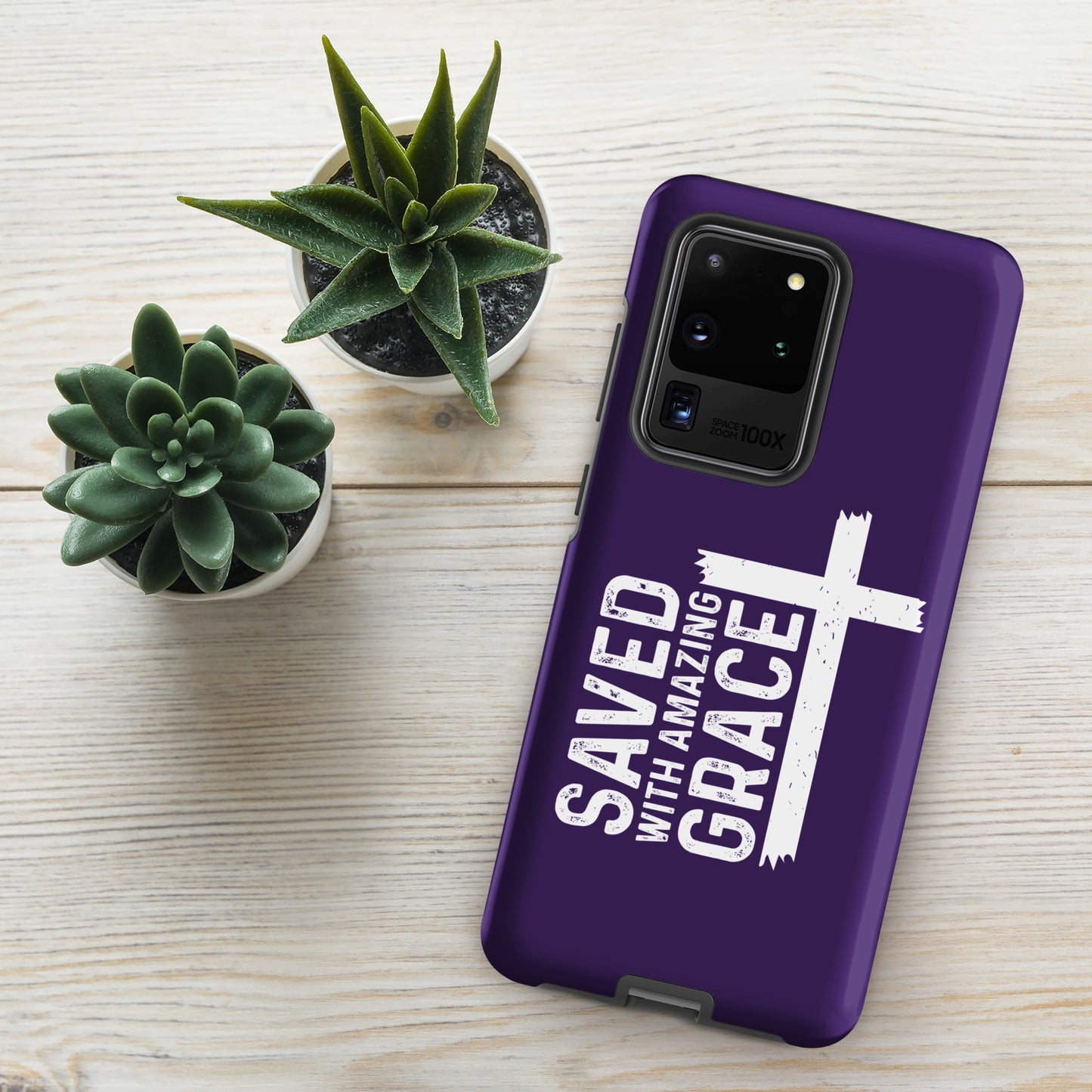 Saved With Amazing Grace Christian Tough Phone case for Samsung®